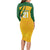 South Africa Cricket World Cup 2024 Long Sleeve Bodycon Dress Proteas Make Champions - Wonder Print Shop