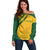 South Africa Cricket World Cup 2024 Off Shoulder Sweater Proteas Make Champions - Wonder Print Shop