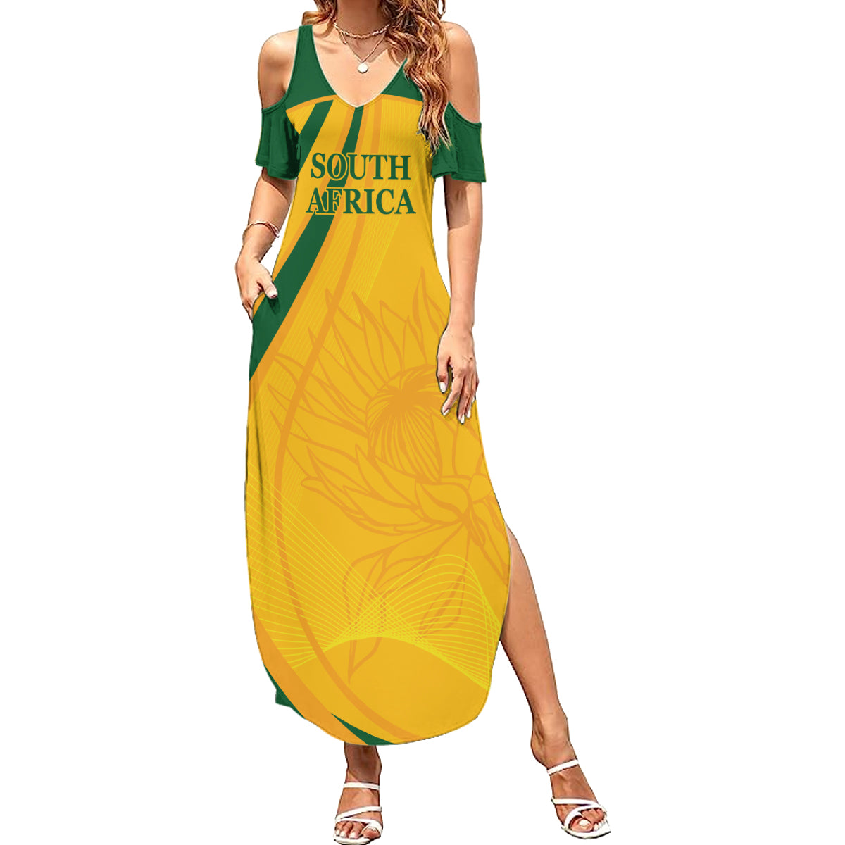 South Africa Cricket World Cup 2024 Summer Maxi Dress Proteas Make Champions