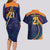 Sri Lanka Cricket World Cup 2024 Couples Matching Long Sleeve Bodycon Dress and Hawaiian Shirt Shri Lanka Jathika Crikat Kandayama LT9 - Wonder Print Shop