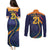 Sri Lanka Cricket World Cup 2024 Couples Matching Puletasi and Long Sleeve Button Shirt Shri Lanka Jathika Crikat Kandayama LT9 - Wonder Print Shop