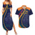 Sri Lanka Cricket World Cup 2024 Couples Matching Summer Maxi Dress and Hawaiian Shirt Shri Lanka Jathika Crikat Kandayama LT9 - Wonder Print Shop