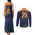 Sri Lanka Cricket World Cup 2024 Couples Matching Tank Maxi Dress and Long Sleeve Button Shirt Shri Lanka Jathika Crikat Kandayama LT9 - Wonder Print Shop