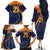 Sri Lanka Cricket World Cup 2024 Family Matching Off The Shoulder Long Sleeve Dress and Hawaiian Shirt Shri Lanka Jathika Crikat Kandayama - Wonder Print Shop