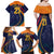 Sri Lanka Cricket World Cup 2024 Family Matching Off Shoulder Maxi Dress and Hawaiian Shirt Shri Lanka Jathika Crikat Kandayama LT9 - Wonder Print Shop