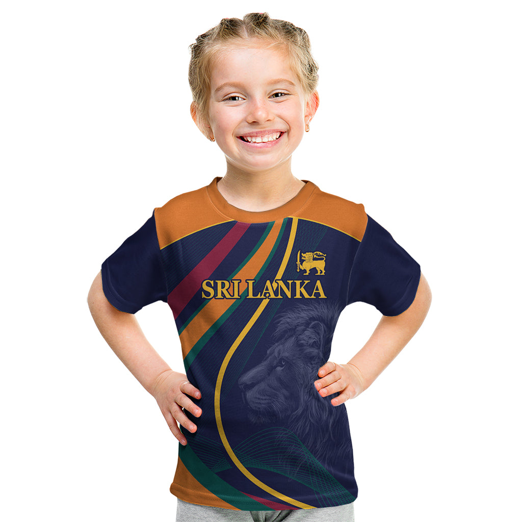 Sri Lanka Cricket World Cup 2024 Kid T Shirt Shri Lanka Jathika Crikat Kandayama - Wonder Print Shop