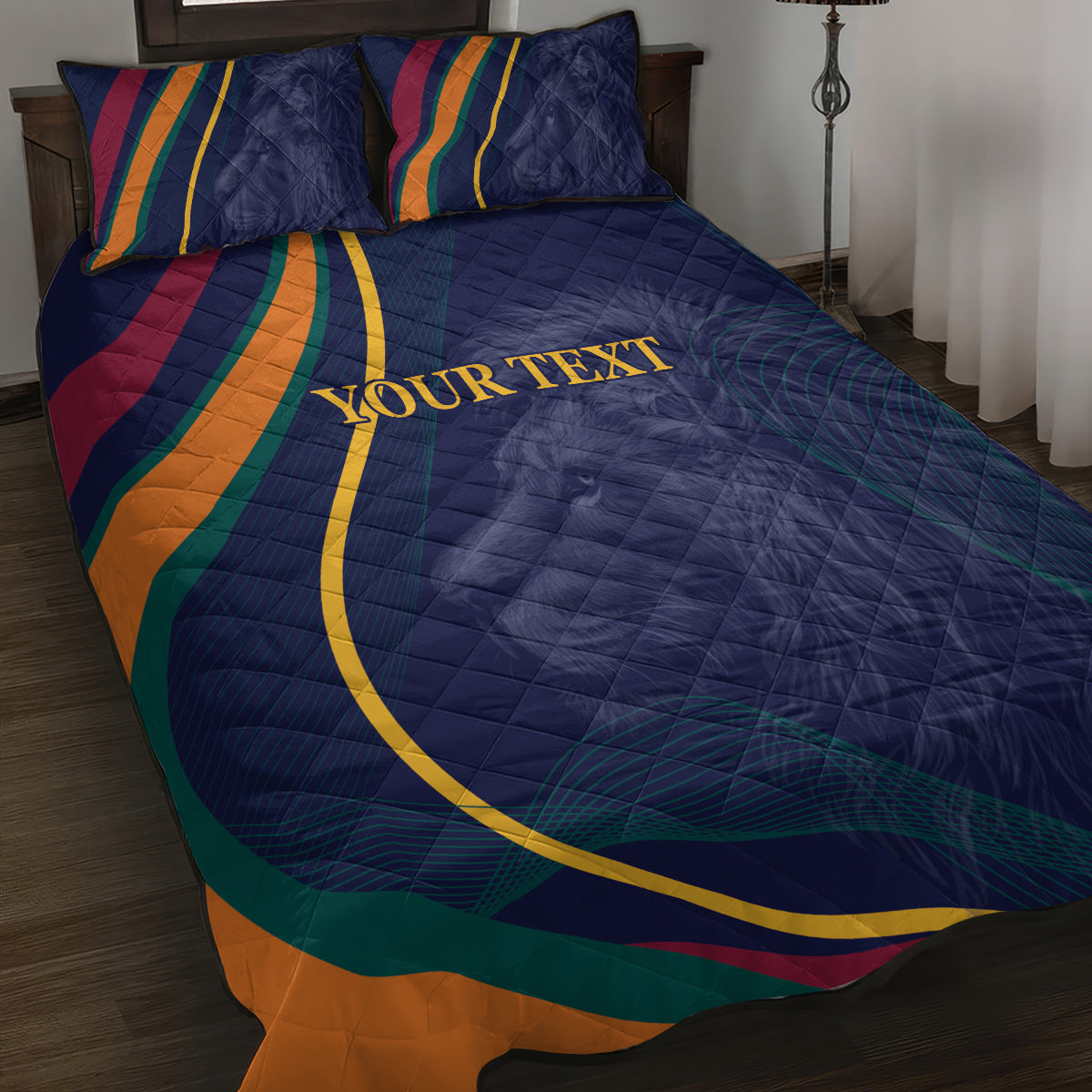 Sri Lanka Cricket World Cup 2024 Quilt Bed Set Shri Lanka Jathika Crikat Kandayama