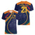 Sri Lanka Cricket World Cup 2024 Women V-Neck T-Shirt Shri Lanka Jathika Crikat Kandayama