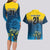 Sri Lanka Couples Matching Long Sleeve Bodycon Dress and Hawaiian Shirt With Lions Version LT9 - Wonder Print Shop