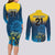 Sri Lanka Couples Matching Long Sleeve Bodycon Dress and Long Sleeve Button Shirt With Lions Version LT9 - Wonder Print Shop