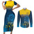 Sri Lanka Couples Matching Short Sleeve Bodycon Dress and Long Sleeve Button Shirt With Lions Version LT9 - Wonder Print Shop