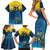 Sri Lanka Family Matching Short Sleeve Bodycon Dress and Hawaiian Shirt With Lions Version - Wonder Print Shop