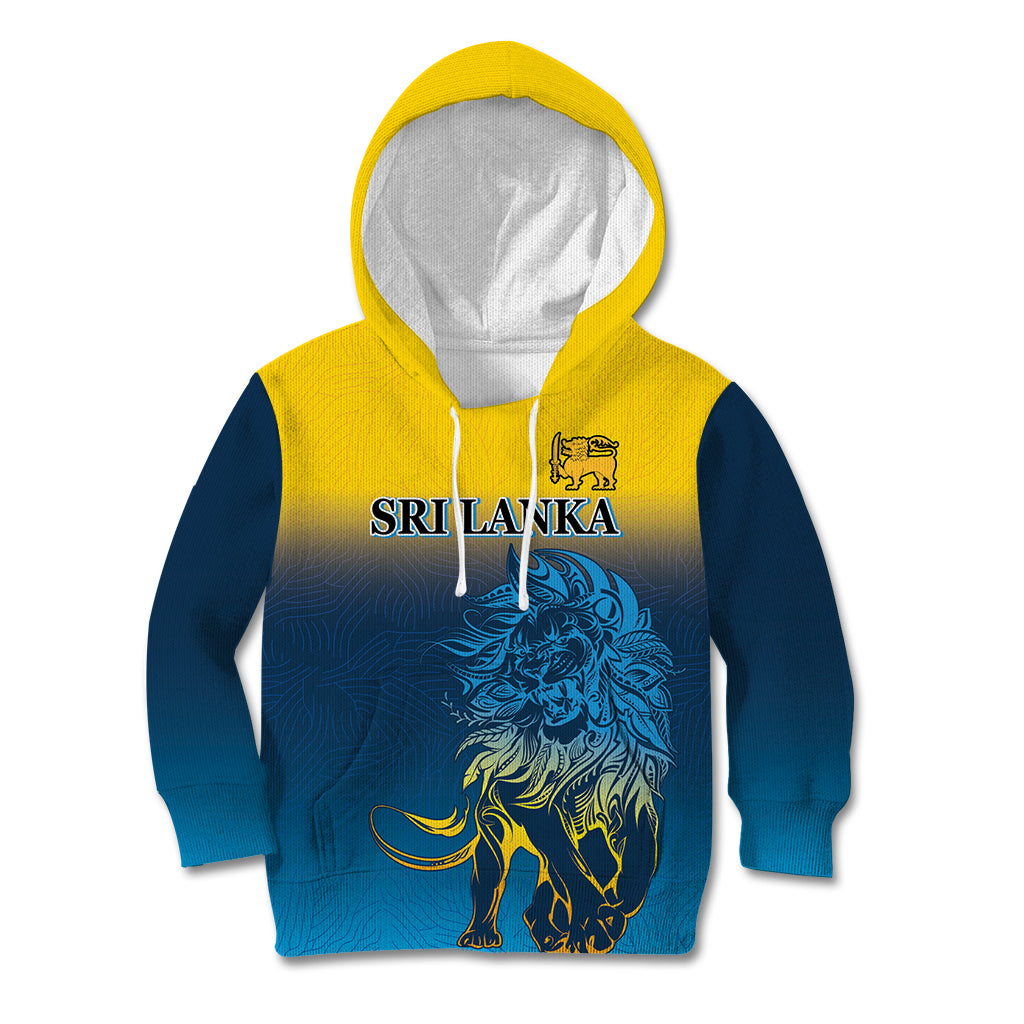 Sri Lanka Kid Hoodie With Lions Version - Wonder Print Shop