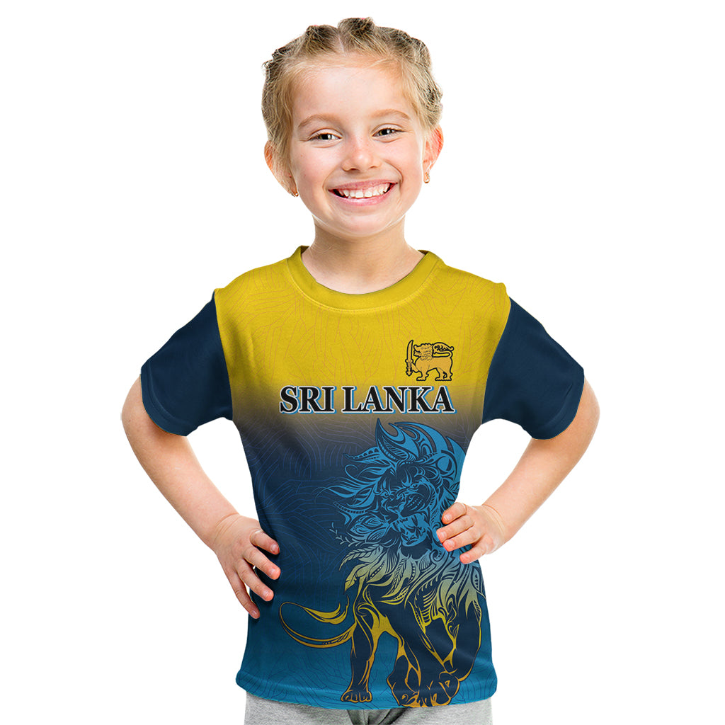 Sri Lanka Kid T Shirt With Lions Version - Wonder Print Shop