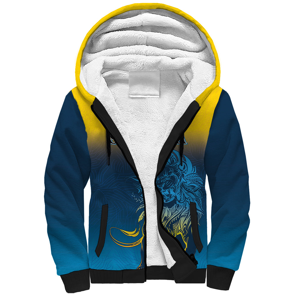 Sri Lanka Sherpa Hoodie With Lions Version - Wonder Print Shop