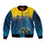 Sri Lanka Sleeve Zip Bomber Jacket With Lions Version - Wonder Print Shop