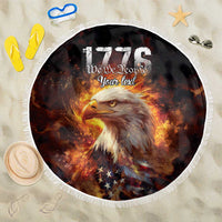We The People Since 1776 Beach Blanket USA Flag Flame Eagle - Wonder Print Shop