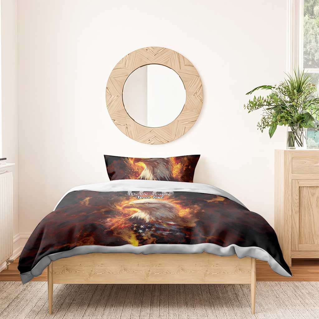 We The People Since 1776 Bedding Set USA Flag Flame Eagle - Wonder Print Shop