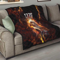 We The People Since 1776 Quilt USA Flag Flame Eagle - Wonder Print Shop
