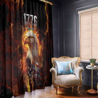 We The People Since 1776 Window Curtain USA Flag Flame Eagle - Wonder Print Shop