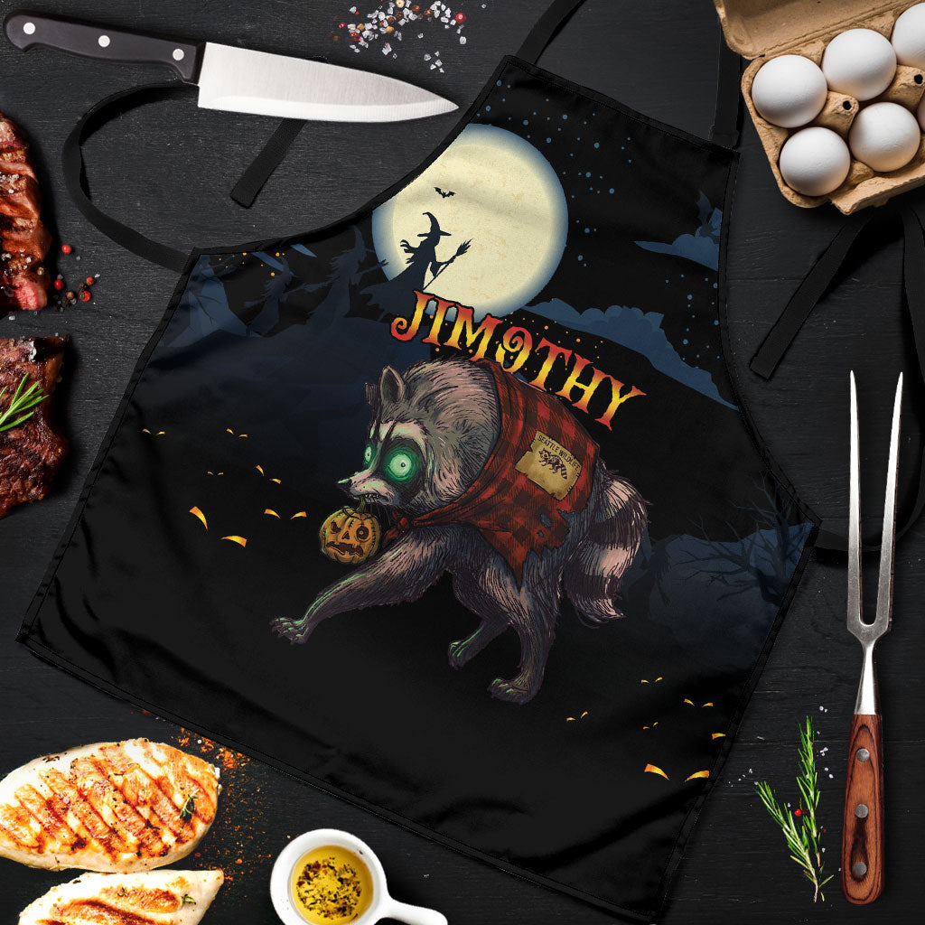 Halloween Raccoon Jimothy Apron
