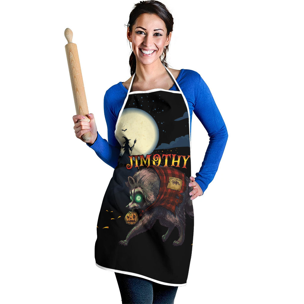 Halloween Raccoon Jimothy Apron
