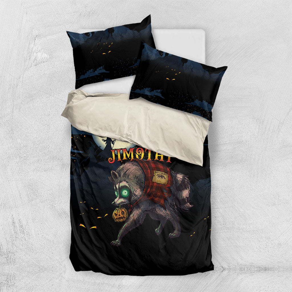 Halloween Raccoon Jimothy Bedding Set