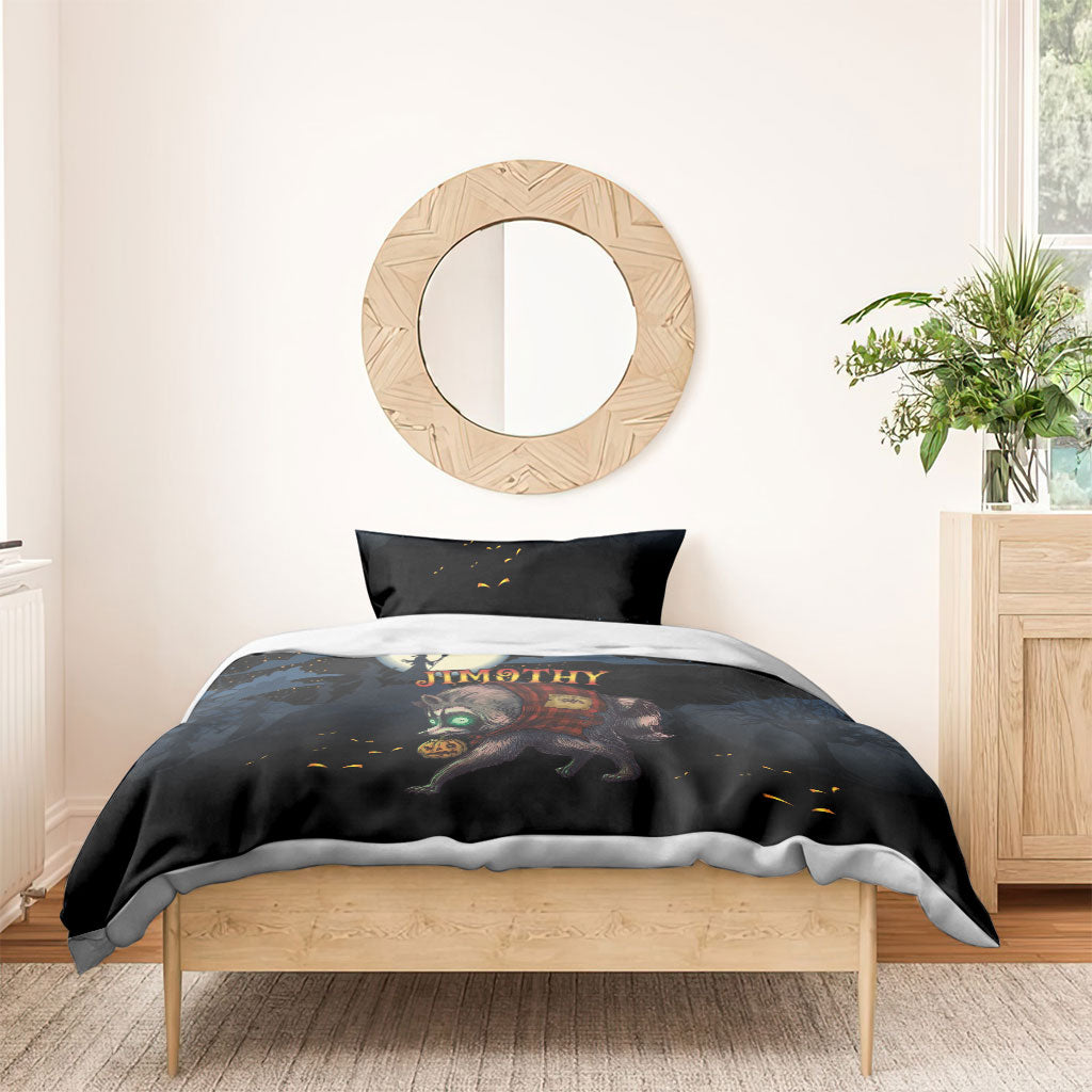 Halloween Raccoon Jimothy Bedding Set