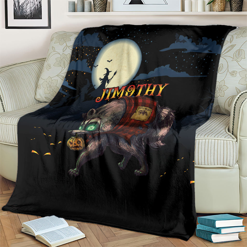 Halloween Raccoon Jimothy Blanket