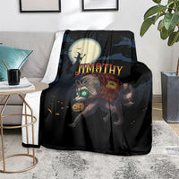 Halloween Raccoon Jimothy Blanket
