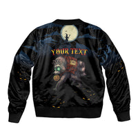 Halloween Raccoon Jimothy Personalized Bomber Jacket