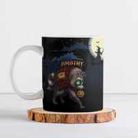 Halloween Raccoon Jimothy Personalized Ceramic Mug