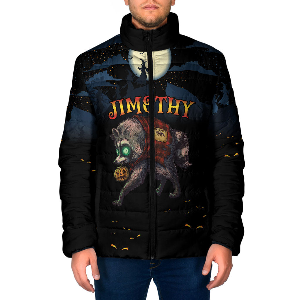 Halloween Raccoon Jimothy Personalized Padded Jacket