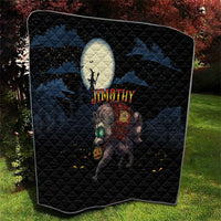 Halloween Raccoon Jimothy Quilt