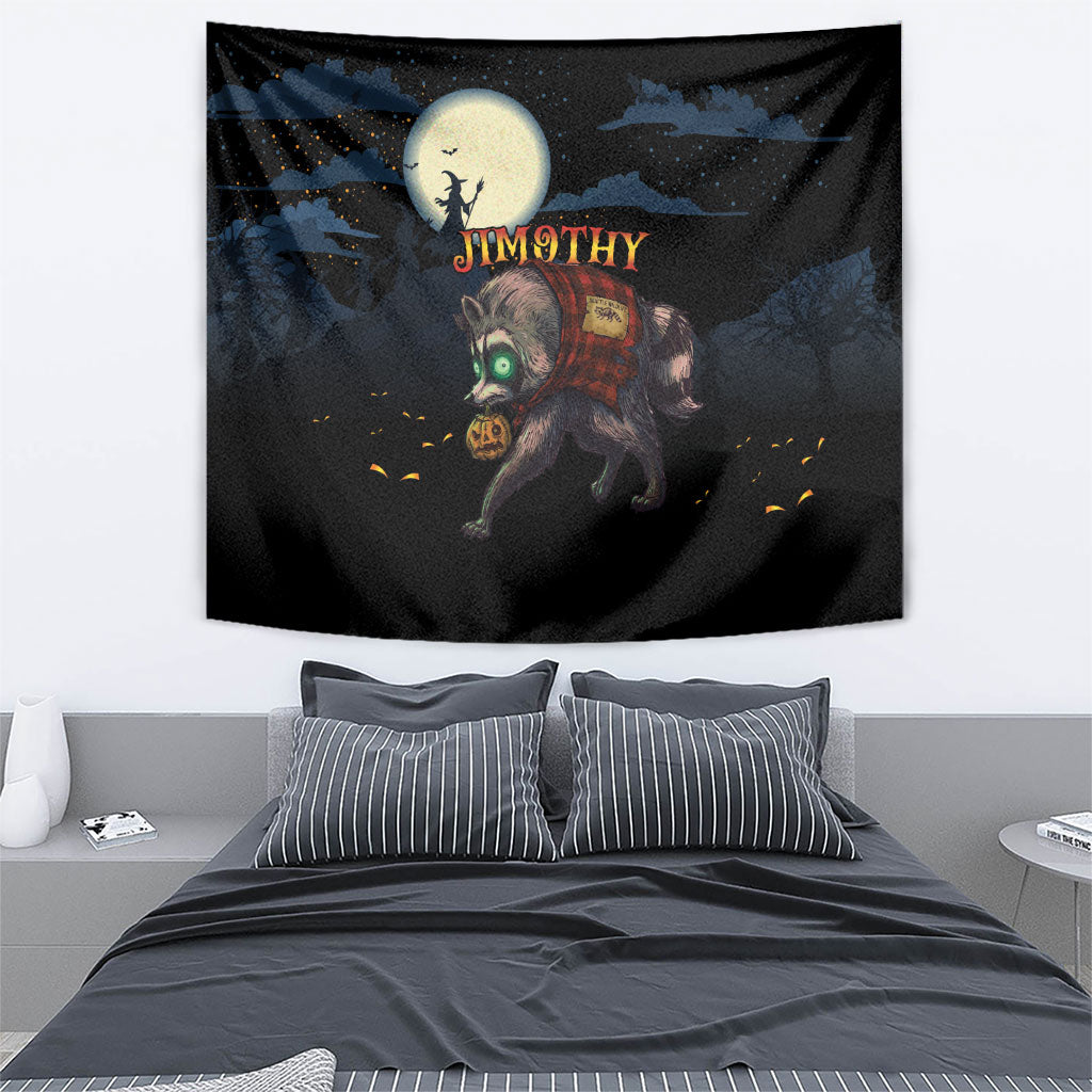 Halloween Raccoon Jimothy Tapestry