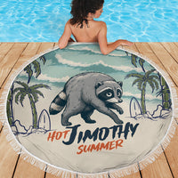 Hot Jimothy Summer Retro Style Beach Blanket