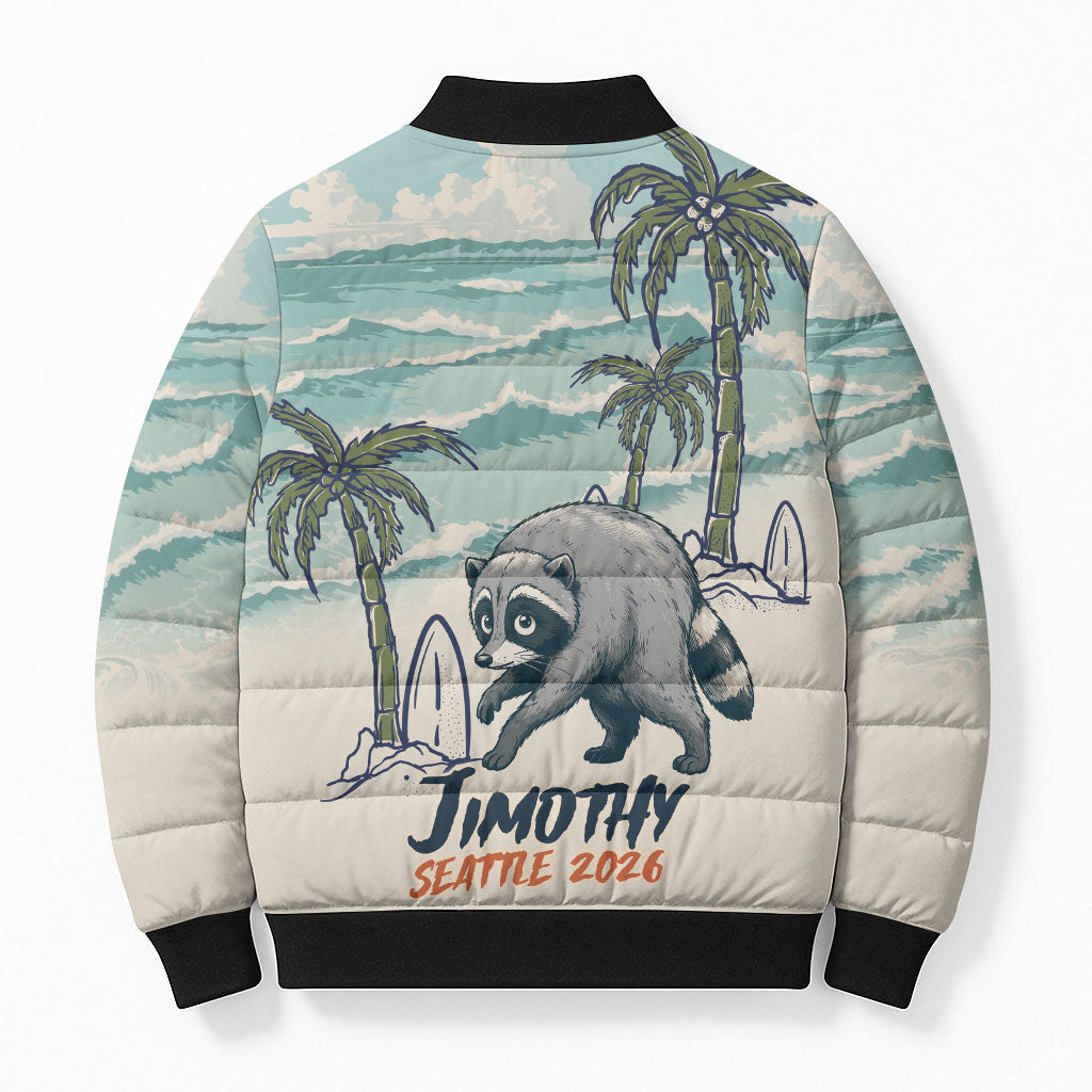 Hot Jimothy Summer Retro Style Bomber Puffer Jacket