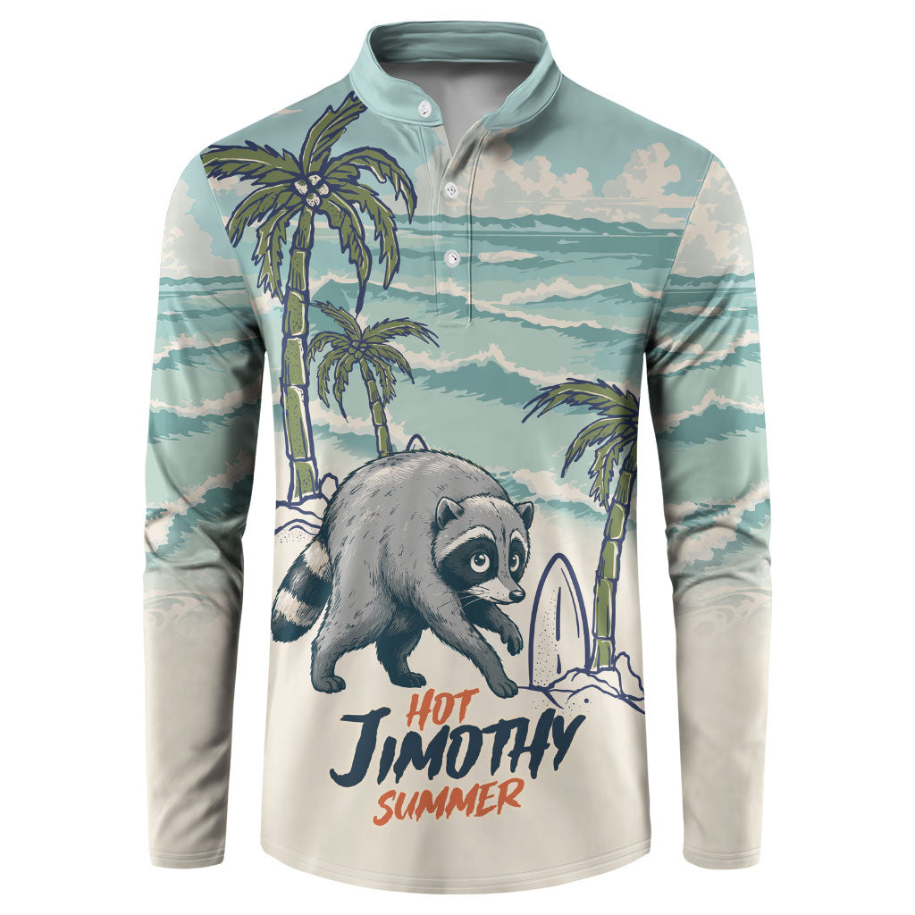 Hot Jimothy Summer Retro Style Button Sweatshirt