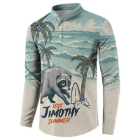 Hot Jimothy Summer Retro Style Button Sweatshirt