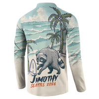 Hot Jimothy Summer Retro Style Button Sweatshirt