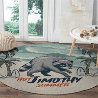 Hot Jimothy Summer Retro Style Round Carpet