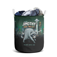 Raccoon Jimothy Runs This City Laundry Basket
