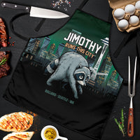 Raccoon Jimothy Runs This City Apron
