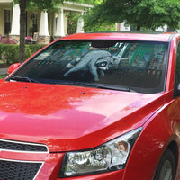Raccoon Jimothy Runs This City Auto Sun Shade