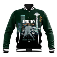 Raccoon Jimothy Runs This City Baseball Jacket