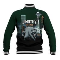 Raccoon Jimothy Runs This City Baseball Jacket
