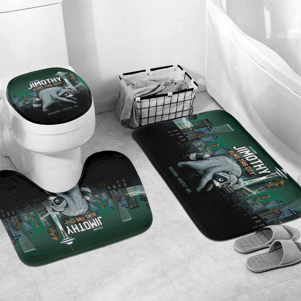 Raccoon Jimothy Runs This City Bathroom Set