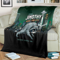 Raccoon Jimothy Runs This City Blanket