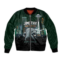 Raccoon Jimothy Runs This City Bomber Jacket