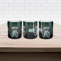 Raccoon Jimothy Runs This City Ceramic Mug